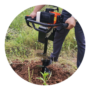 汽油动力52cc 2冲程手持式土钻手动土钻 - Product Image 1