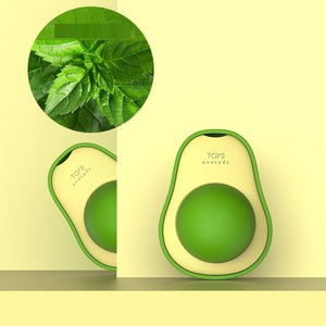 Abacate-Shaped <span class=keywords><strong>Catnip</strong></span> Ball Pet Toy Sustentável Plástico Dente Limpeza Suprimentos Atacado