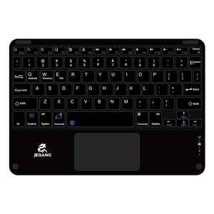 JEQANG Teclado BT con Touchpad Carga tipo C Compatible con 3 sistemas Nuevo teclado para computadora portátil - Product Image 1