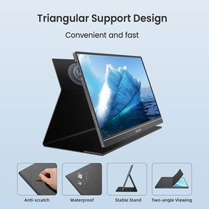 Portable <strong>Monitor</strong> 15.6'' 1080P FHD USB C Display HDR Eye Care External Screen W/Smart Cover PC Mac Phone for Xbox <strong>Switch</strong> PS5 - Product Image 3