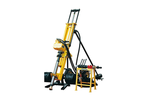 Portable Diesel Hydraulic Hard Rock Borehole air Hammer Surface <strong>Drilling</strong> Machine for Road <strong>Drilling</strong> HQJ100A