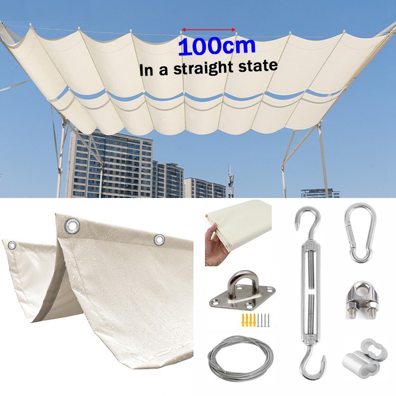 Polyester laiteux 100cm vague
