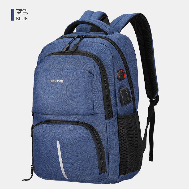 Versión mejorada azul (Dual USB + bolsa antirrobo)
