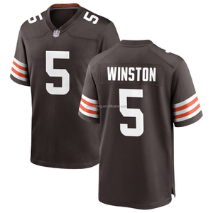 Brobrotakı<span class=keywords><strong>m</strong></span> üniforma amerikan futbolu Jersey için 2024 erkek Cleveland gençlik çocuklar spor giyim işlemeli gömlek artı boyutu seçeneği