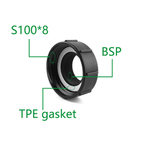 IBC Tank Adapter DN80 nữ s100x8 BSP/NPT Nữ tốt chủ đề IBC khớp nối phụ kiện đường ống làm Polypropylene kết nối - Product Image 5