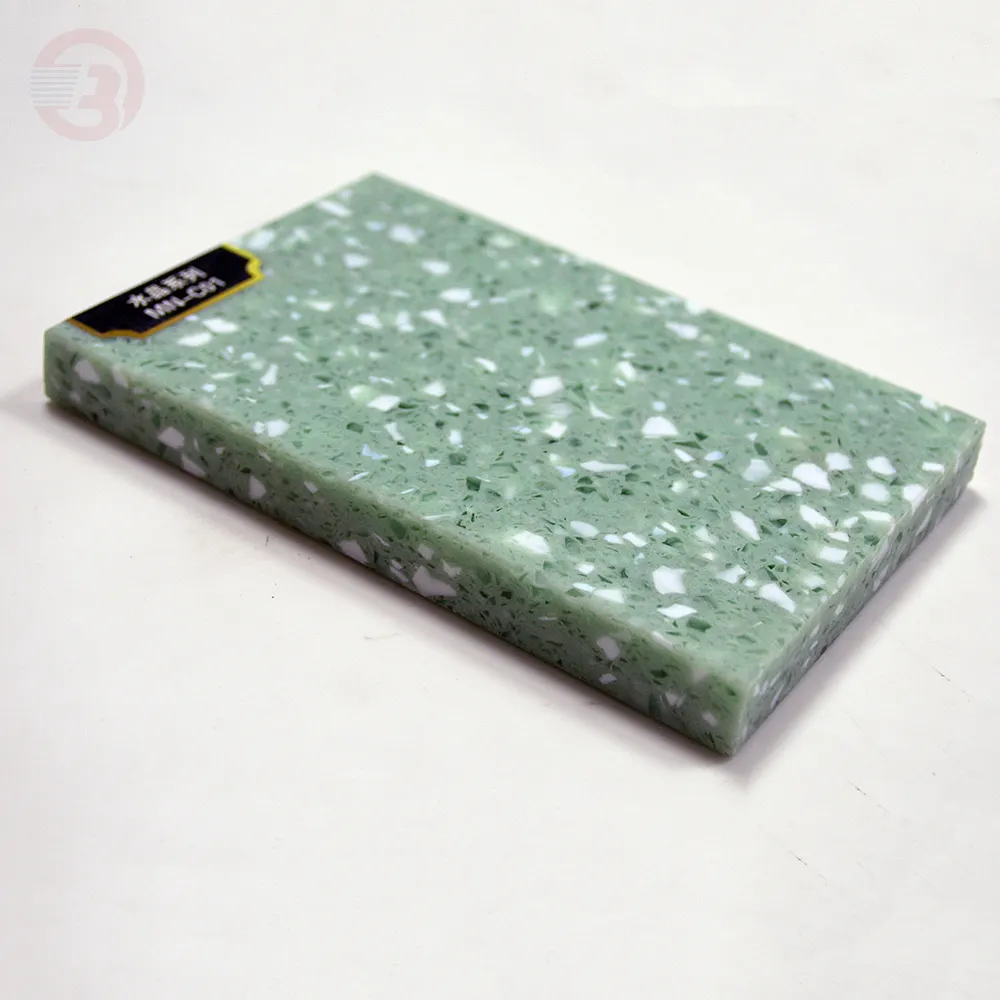Искусственный мрамор, искусственный камень, тип зеленый бриллиант, кварц, искусственный камень, столешница