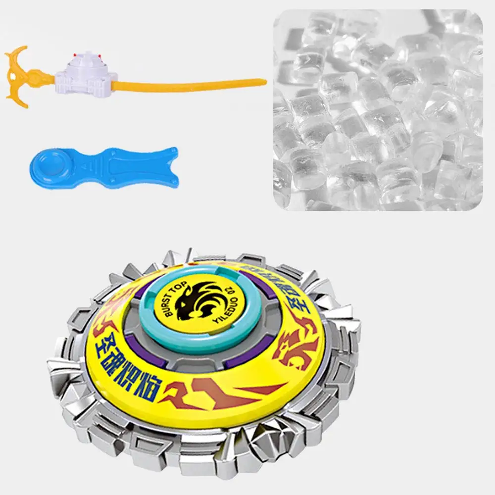 Battling burst gyro toy set spinning tops com lançadores e grip starter combate para meninos idades 6 +