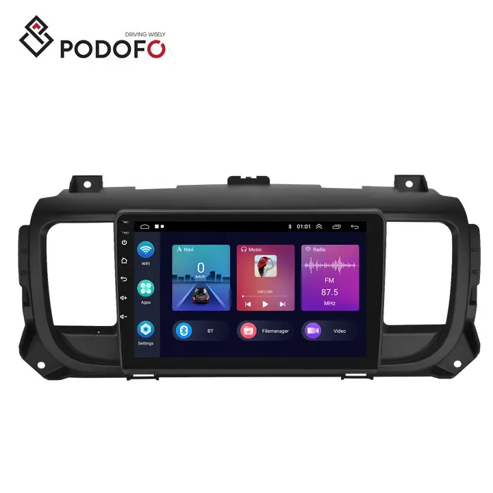 Radio de coche Podofo de 9 pulgadas Android 13 para Citroen Jumpy 3/Peugeot Expert/Toyota Proace 2016 CarPlay Android Auto GPS WiFi