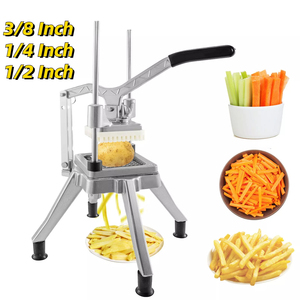 Commercial Vegetable Fruit Dicer <strong>Cutter</strong> Potato Slicer Chopper 4 Blades &amp; Tray Manual Cutting Machine Home Appliance - Product Image 3