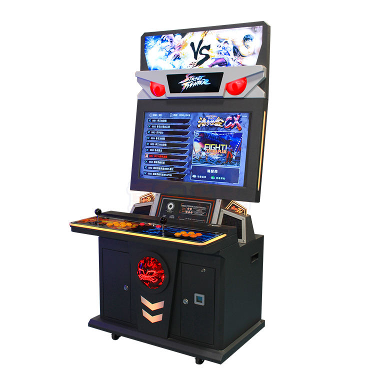 เครื่องเกมอาร์เคดสีดำ ขนาด 32 นิ้ว