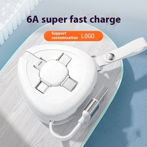 120W 3 in1格納式充電ケーブルマルチUSBケーブル高速充電器コードAndroidTypeC携帯電話用拡張可能データケーブル - Product Image 2