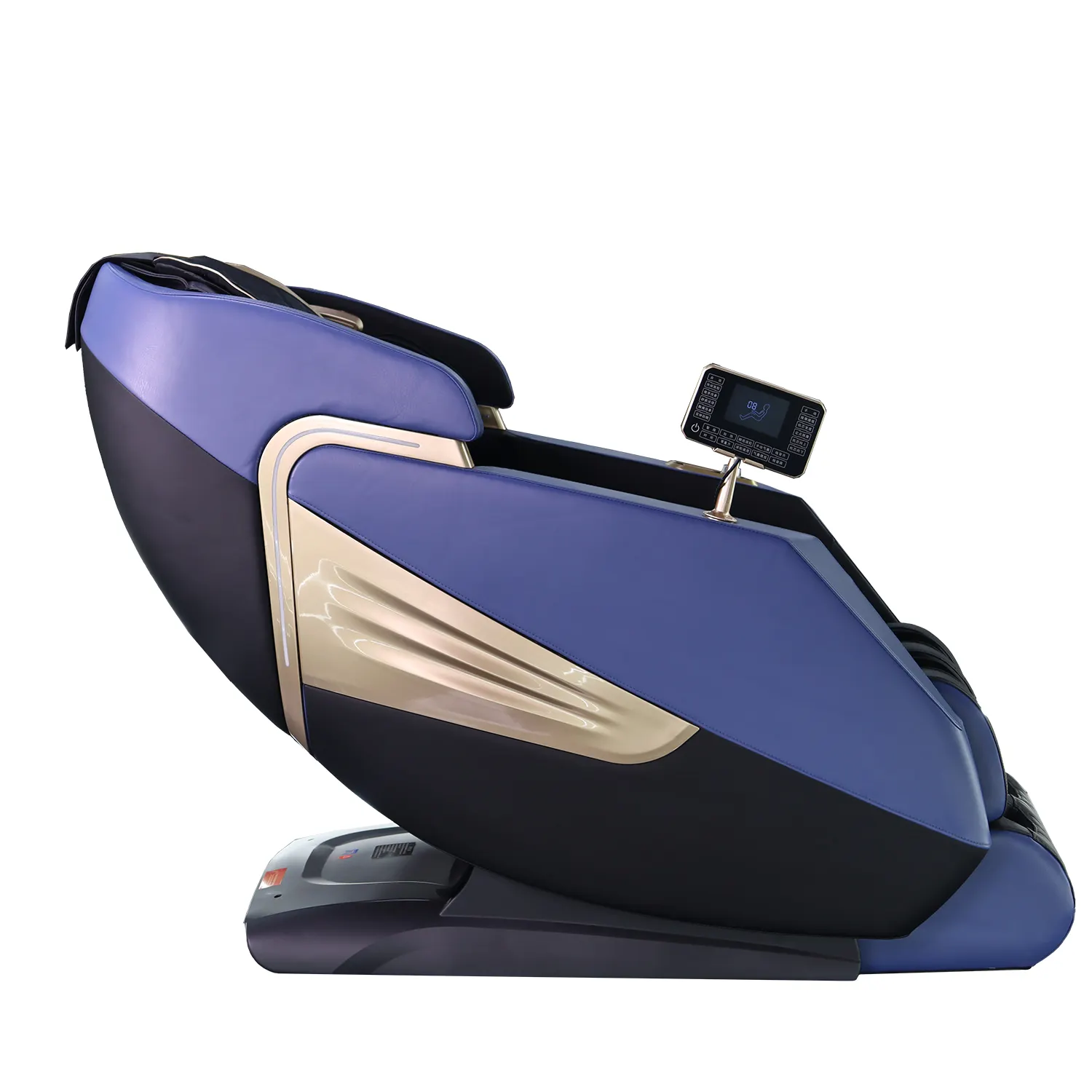 Kursi pijat dengan lintasan SL desain baru 2024, kursi pijat listrik 4D untuk rumah, Spa kaki seluruh tubuh 3D rileks asli