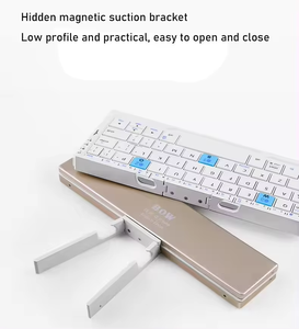 光学多媒体USB Type-C键盘64键RGB背光BT连接便携式折叠手机/笔记本电脑迷你键盘 - Product Image 3
