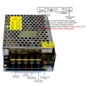 Fonte Chaveada 12V 6A 72W开关电源变压器AC110 220V直流电源Led照明央视影音和电视