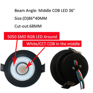 Benory <strong>Dmx</strong> KNX Dali Tuya Smart Home <strong>Led</strong> Down Light RGB-CCT Recessed Downlight RGBW Loxone Tree <strong>PWM</strong> 24V Surface Mount Spots - Product Image 4