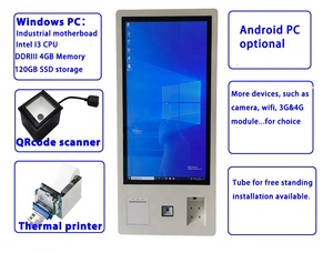 OEM ODM Wall Mount tự động nhà hàng tự đặt hàng kiosk thanh toán thanh toán để kiosk tự dịch vụ in ấn kiosk - Product Image 4
