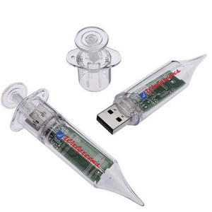 注射器形状的8GB至128GB u盘新的<span class=keywords><strong>USB</strong></span> 2.0接口，带有特殊设计的电脑定制记忆棒