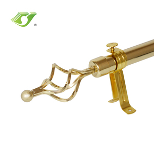 Hete Verkoop Metalen Raam Gordijnroede En Gedecoreerde Hardware Gordijn Paal Hoofd Gordijnroede Kruisvormige Zwart Voor Ramen - Product Image 2