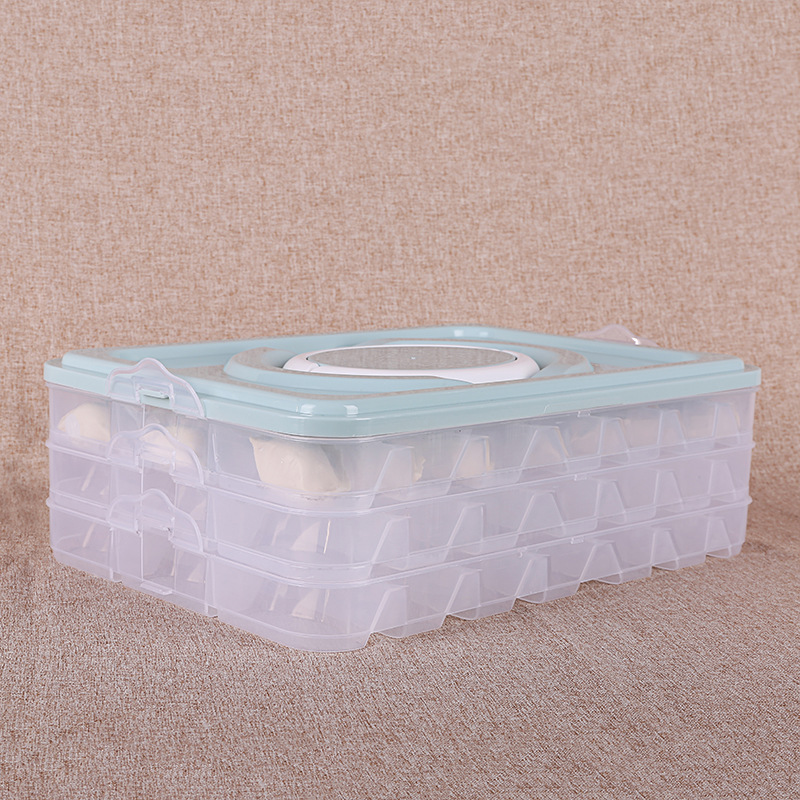 Three-layer dumpling box