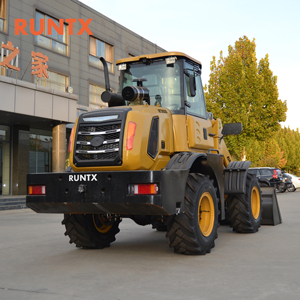 RUNTX Perfect Performance 2 Ton 3 Ton Wheeled Front and Rear Loader with High Performance Engine, Euro 5 EPA Compliant
