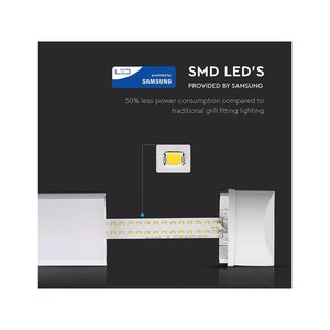 プリズムLED天井ライト10W 30cm 120LM/W 4000K IP20サムスンチップ5年保証SKU-660付き - Product Image 4