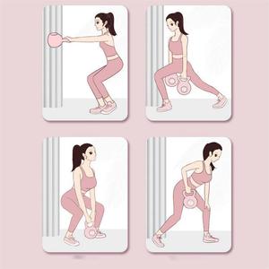 High Quality Macaron-Inspirado Kettlebells para Home Gym Sessão Treino Delicioso com Kettlebells Coloridos