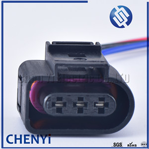 3 Pin 3.5 serisi otomotiv sensörü Pigtail fiş 1jvw 3723 1J0 973 723 bağlayıcı durumda VW Golf A3 A4 Q5 Q3 için tel ile
