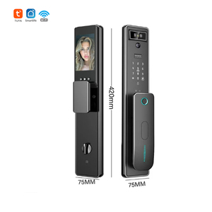 TUYAスマートライフ3DフェイスICロック解除電子キースマートドアロックセキュリティ3Dフェイスインテリジェント指紋パスワード - Product Image 1