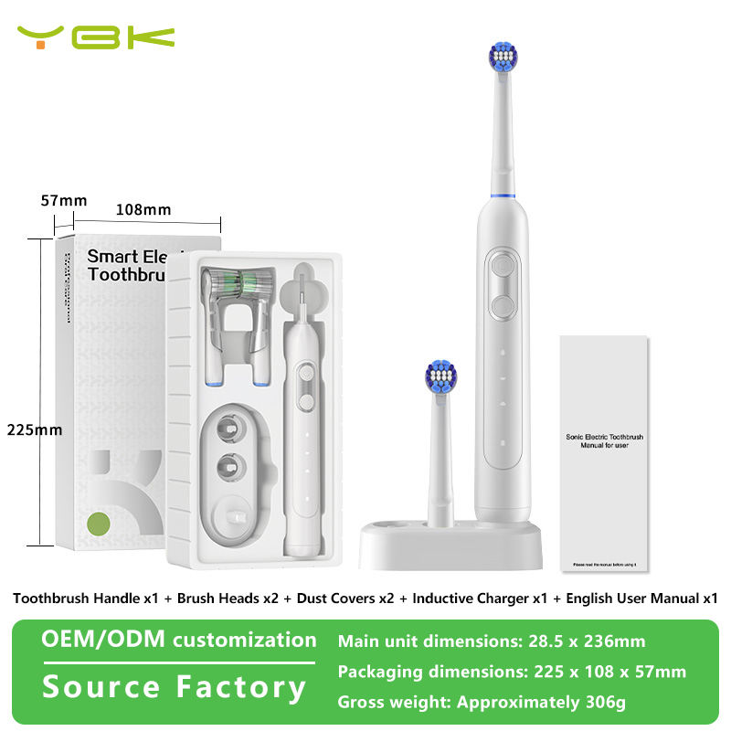 Brosse à dents blanche 4 pièces