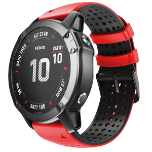 Enjoy Pretty 26mm Quick Release Breathable Silicone Strap for Garmin <strong>Fenix</strong> 7X/6X /6X Pro/5X /5X Plus/<strong>3</strong>/3HR - Product Image 5