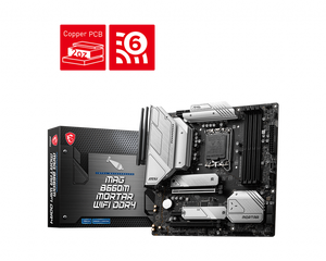 MSI MAG B660M mortaio WIFI DDR4 LGA 1700 Socket 12th Micro ATX supporto per scheda madre del computer Desktop con memoria DDR4 128G - Product Image 2