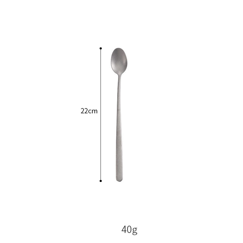 silver ice spoon