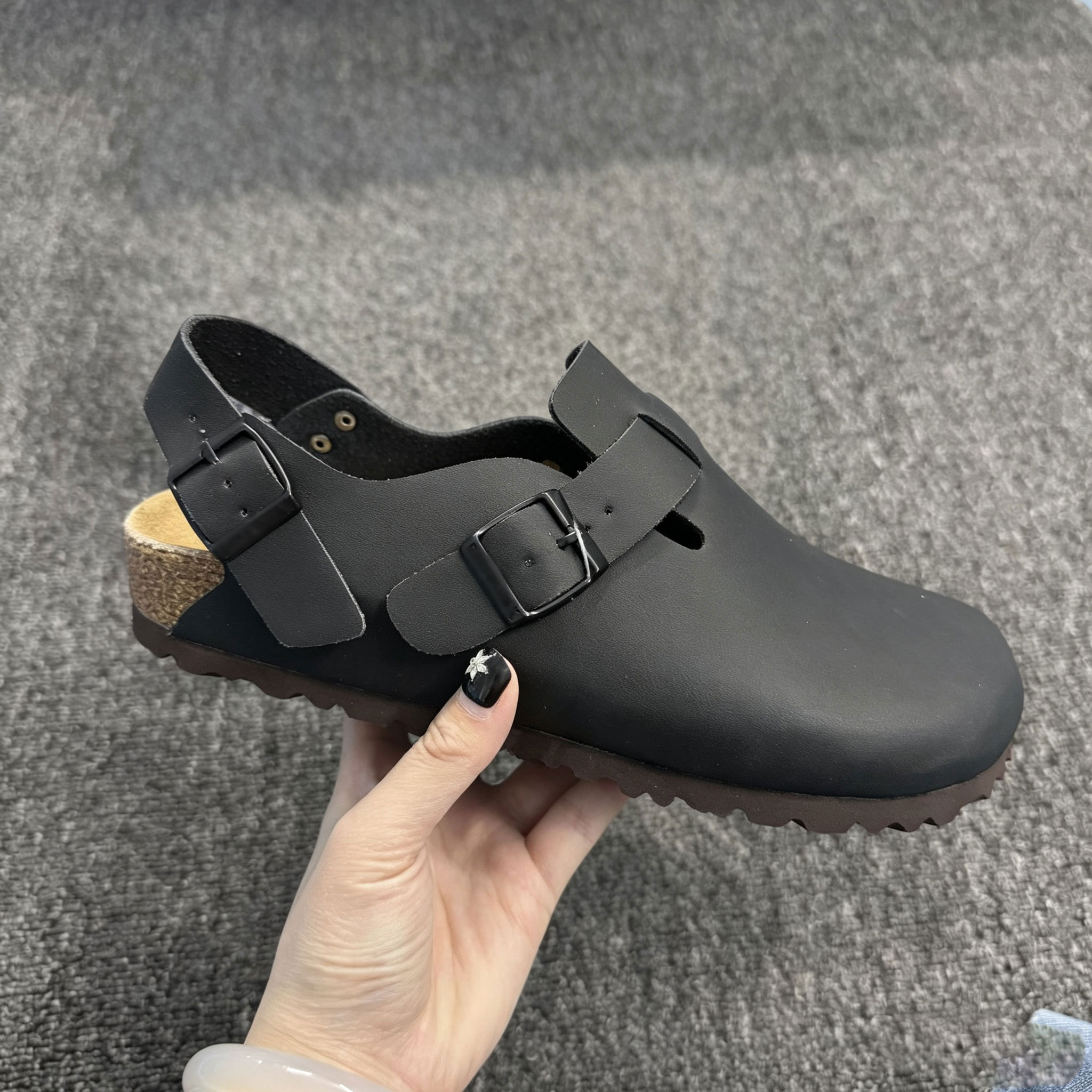 Cuir noir mat