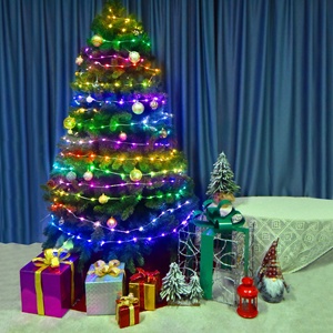 Guirnalda de luces Led con USB para decoración del hogar, tira de luces con Control remoto, aplicación BLE inteligente, árbol de Navidad, 10M - Product Image 4