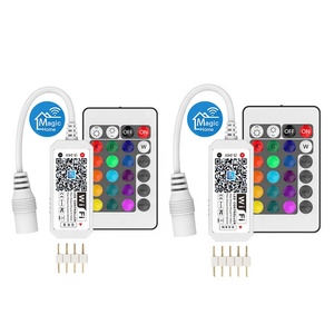 DC5-24V синий зуб-Wi-Fi/RGB/RGBW LED контроллер Android IOS APP 24Key пульт дистанционного управления для 5050 RGB/RGBW Светодиодная лента - Product Image 1
