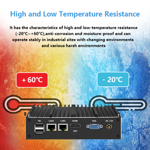 YUHUA Industrial PC J4125 2 lan 2 com controllo industriale Fanless Computer con Linux OS piccole dimensioni Embededd Mini pz