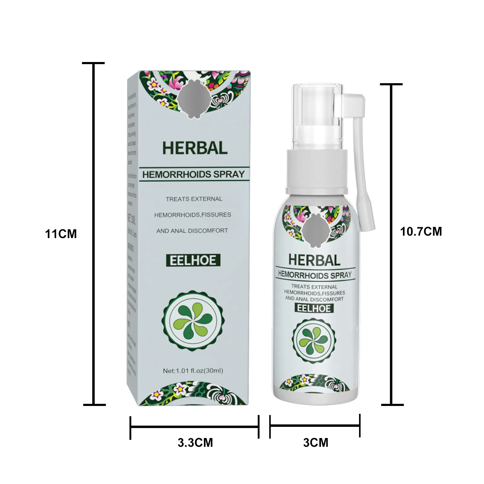 100% Natuurlijke Kruidenaambei Spray Behandeling Interne En Externe Anale Fissuur Pijnverlichting Sprays Gezondheidszorg