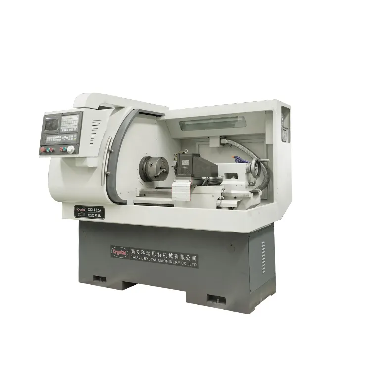 Máquina de torno educativo Siemens 808D CNC, precio CK6432A