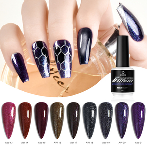 לק ג'ל נצנצים 15 מ\\\"ל של דרואי, מעצב צרפתי, ייבוש במנורת לד/UV, טבעוני, ידידותי לסביבה, ללא TPO וללא HEMA, לשימוש בסלון ציפורניים - Product Image 3