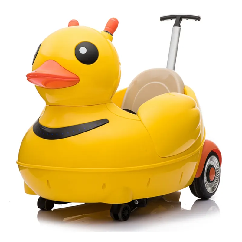 Pato de juguete que funciona con batería de 12v para niños, paseo en coche, pato Mecedor de peluche