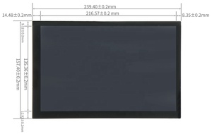 EParthub 10,1-Zoll Raspberry Pi Touchscreen LCD-Display Raspberry Pi 3B/4B mit Gehäuse - Product Image 4