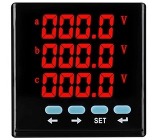 Modbus Tcp 3相メーターマルチ回路ACエネルギーメーターボードプログラム可能ワットデジタルパネルメーター