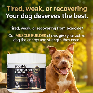 Groothandel Honden Spieropbouw Zachte Kauwtabletten met Hoog Proteïne- en Aminozuurgehalte - Premium Spieropbouwer voor Alle Rassen - Product Image 2