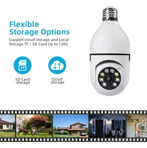 LEVOFAST kamera bola lampu Tuya V380pro, bohlam lampu 1080p keamanan wifi 360 derajat dengan wifi - Product Image 5