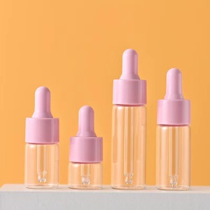 1毫升2毫升3毫升4毫升5毫升彩色迷你旅行样品瓶精油玻璃瓶水晶透明滴管油瓶 - Product Image 4