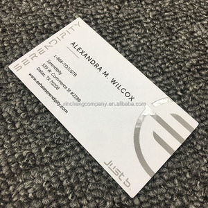 奢华设计定制卡印哑光现货UV热金/银烫印名片铜版纸贵宾礼品名片 - Product Image 4