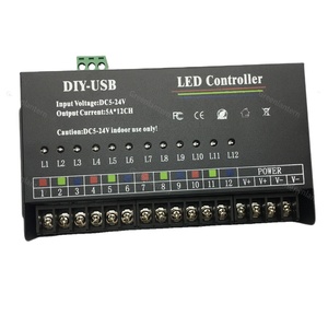 12 ch 720 w led piksel denetleyici sd kart dvi led denetleyici led kart denetleyicisi için yazılım - Product Image 1