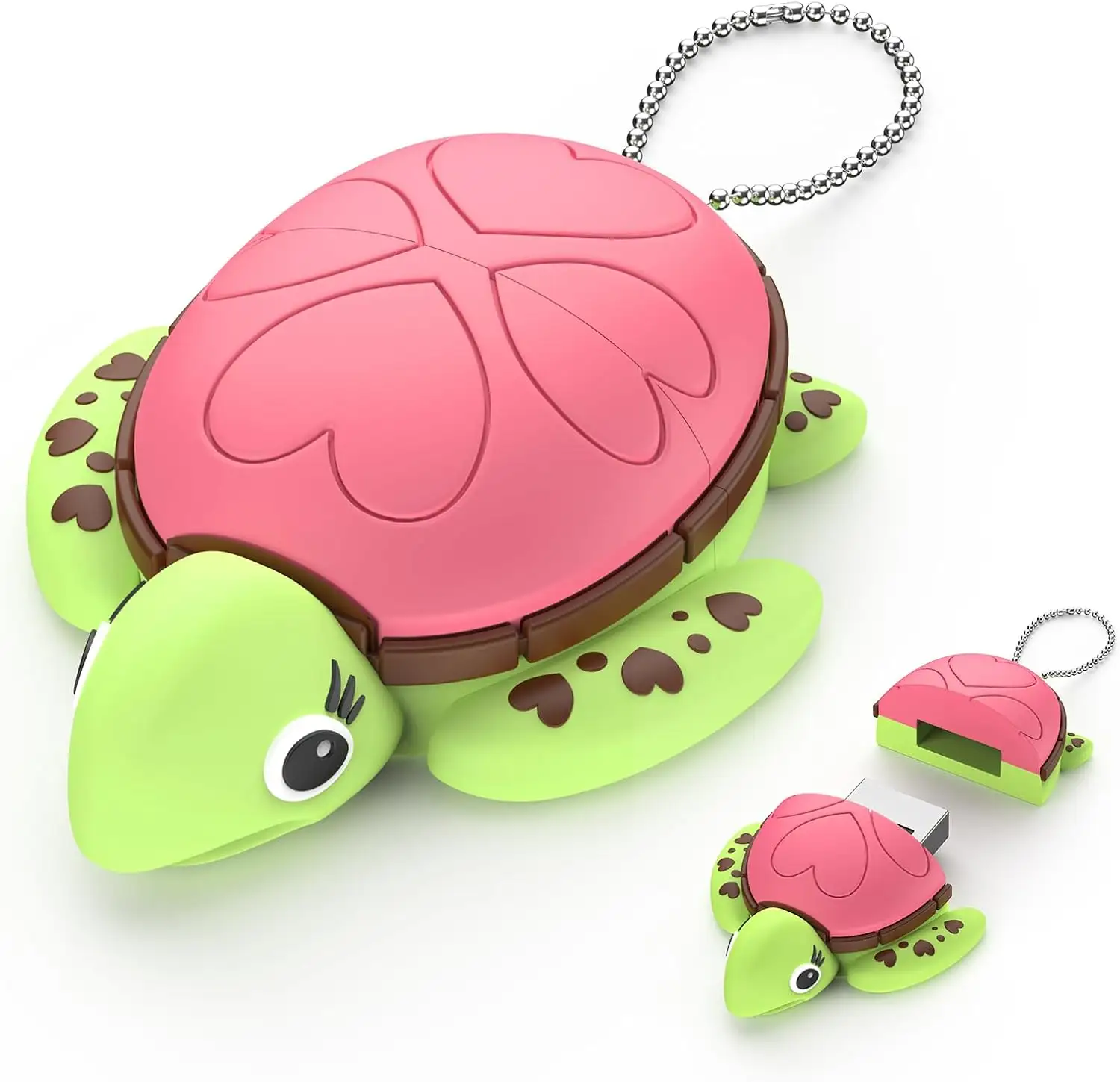 Gitra Thumb Drive 64GB lindo USB Flash Drive llavero 64G novedad bebé tortuga marina USB 2,0 Memory Stick Pendrive para regalos