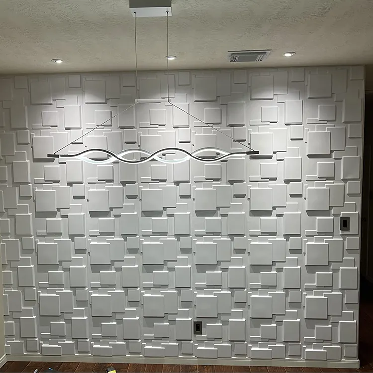 waterproof Environmental protection durable home decorative 3d interior wall panel for walls