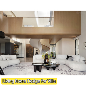 Biệt thự sang trọng hiện đại tùy chỉnh mô hình 3D Dịch vụ thiết kế nội thất cho toàn bộ ngôi nhà vật liệu xây dựng Cung cấp phòng ngủ ăn sống - Product Image 1